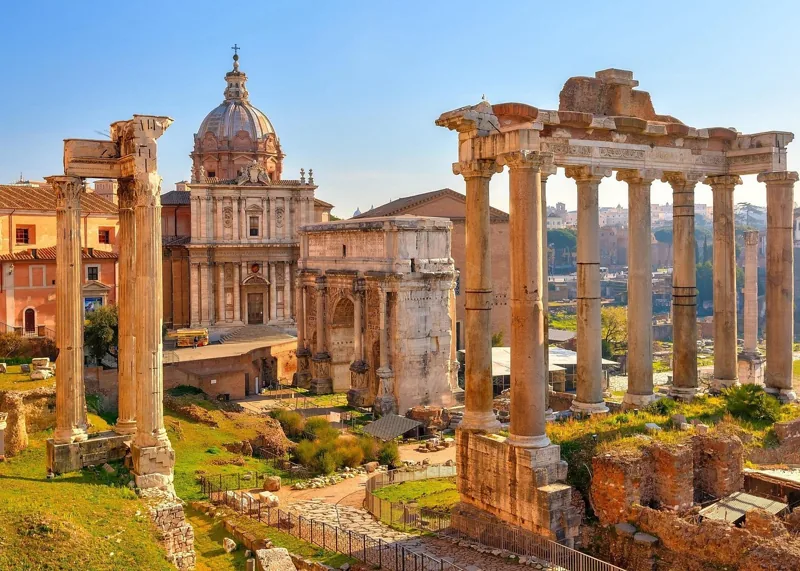 Forum Romanum, Palatin und Domus Tiberiana